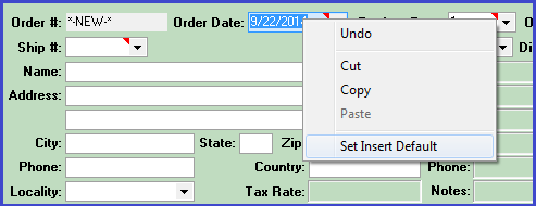 Form Default