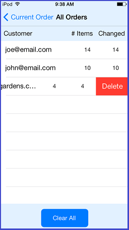 delete order