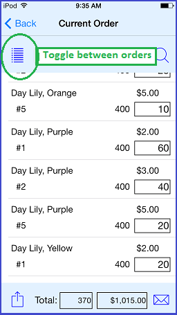 order list