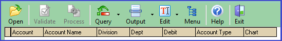 Import GL Accounts